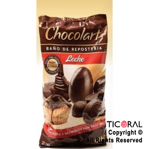 CHOCOLART BA?O DE REPOSTERIA LECHE 1 X 1KG